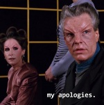 The investigator apologizes to Riker after learning the truth about Dr. Apgar's death.